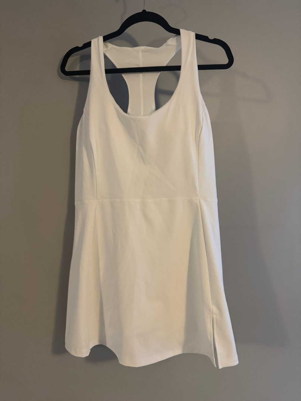 White Racerback A-Line Athletic Dress